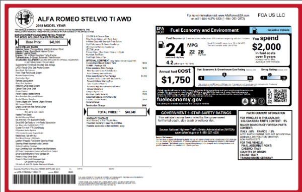 Used 2018 Alfa Romeo Stelvio Ti Q4 for sale Sold at Maserati of Greenwich in Greenwich CT 06830 26