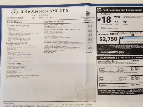 Used 2016 Mercedes-Benz AMG GT S for sale Sold at Maserati of Greenwich in Greenwich CT 06830 25
