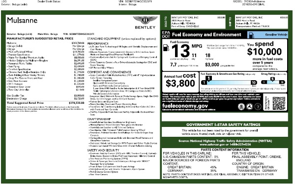 Used 2016 Bentley Mulsanne for sale $179,900 at Maserati of Greenwich in Greenwich CT 06830 26