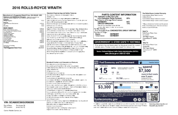 Used 2016 Rolls-Royce Wraith for sale Sold at Maserati of Greenwich in Greenwich CT 06830 24