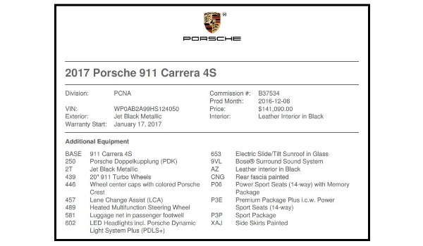 Used 2017 Porsche 911 Carrera 4S for sale Sold at Maserati of Greenwich in Greenwich CT 06830 21
