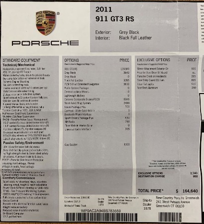 Used 2011 Porsche 911 GT3 RS for sale Sold at Maserati of Greenwich in Greenwich CT 06830 22