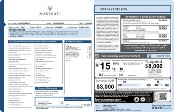 Used 2019 Maserati Levante GTS for sale Sold at Maserati of Greenwich in Greenwich CT 06830 22