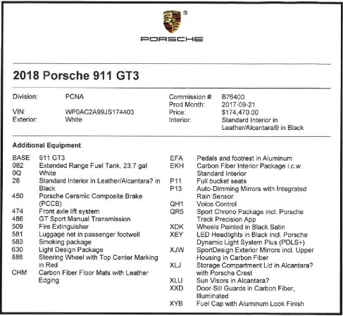 Used 2018 Porsche 911 GT3 for sale Sold at Maserati of Greenwich in Greenwich CT 06830 20