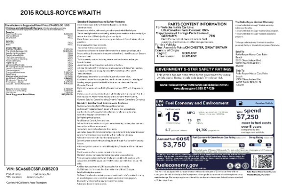 Used 2015 Rolls-Royce Wraith for sale Sold at Maserati of Greenwich in Greenwich CT 06830 28