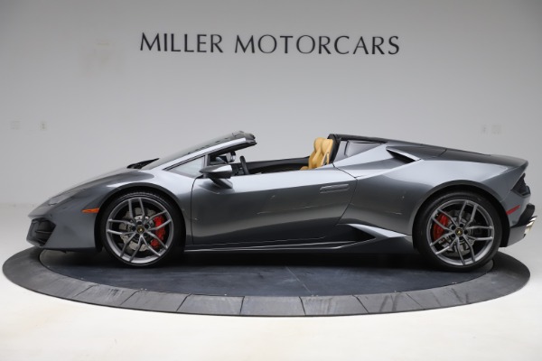 Used 2018 Lamborghini Huracan LP 580-2 Spyder for sale Sold at Maserati of Greenwich in Greenwich CT 06830 3