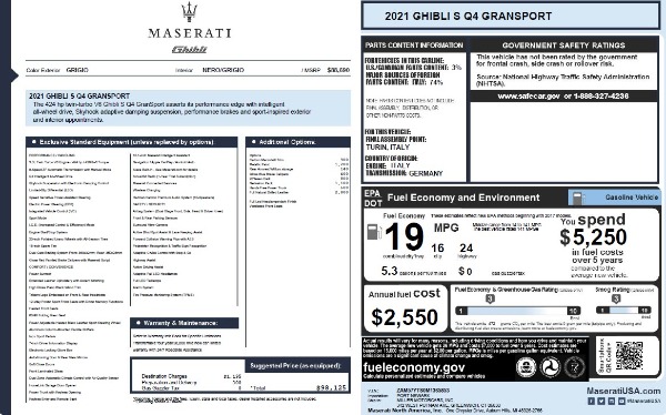 Used 2021 Maserati Ghibli S Q4 GranSport for sale $42,900 at Maserati of Greenwich in Greenwich CT 06830 25