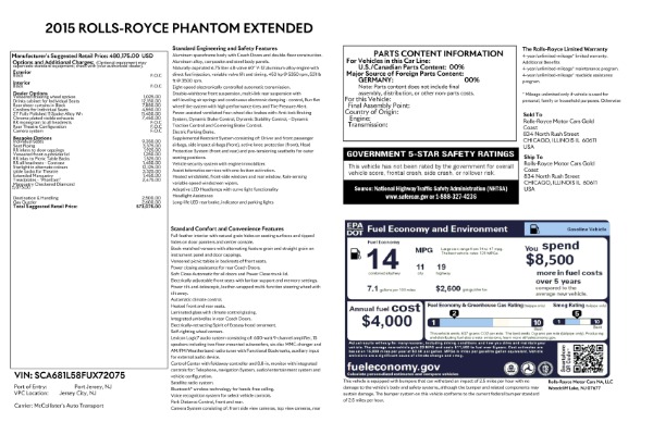 Used 2015 Rolls-Royce Phantom EWB for sale $299,900 at Maserati of Greenwich in Greenwich CT 06830 26