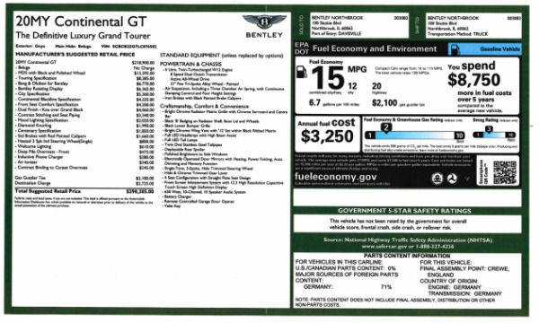 Used 2020 Bentley Continental GT W12 for sale Sold at Maserati of Greenwich in Greenwich CT 06830 28