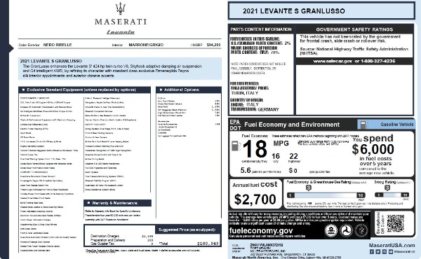 New 2021 Maserati Levante S Q4 GranLusso for sale Sold at Maserati of Greenwich in Greenwich CT 06830 26