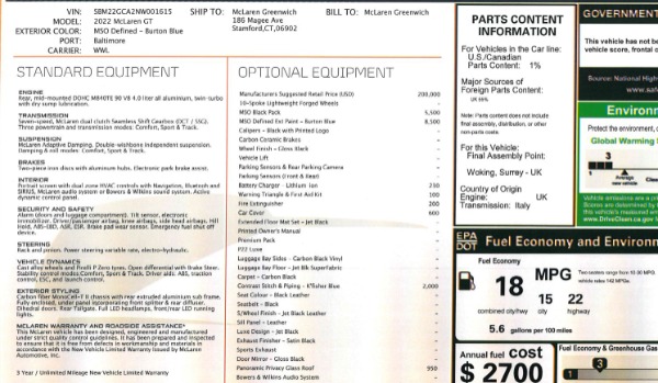 New 2022 McLaren GT Luxe for sale Sold at Maserati of Greenwich in Greenwich CT 06830 23