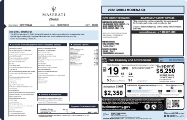 New 2022 Maserati Ghibli Modena Q4 for sale Sold at Maserati of Greenwich in Greenwich CT 06830 19