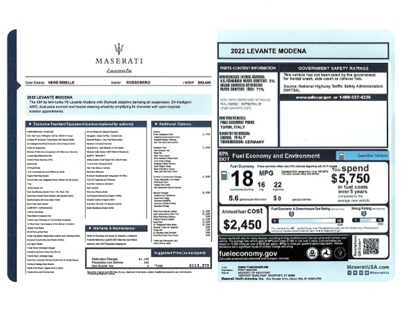 New 2022 Maserati Levante Modena for sale Sold at Maserati of Greenwich in Greenwich CT 06830 20