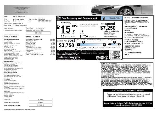 Used 2014 Aston Martin V8 Vantage Roadster for sale Sold at Maserati of Greenwich in Greenwich CT 06830 28