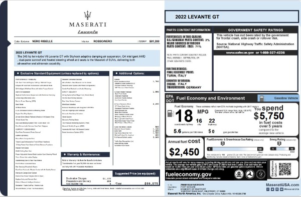 New 2022 Maserati Levante GT for sale Sold at Maserati of Greenwich in Greenwich CT 06830 25