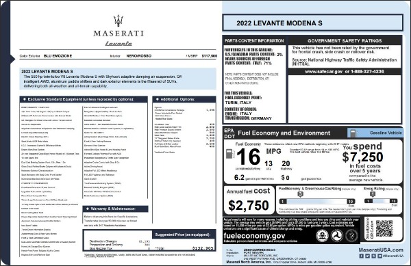 New 2022 Maserati Levante Modena S for sale Sold at Maserati of Greenwich in Greenwich CT 06830 27