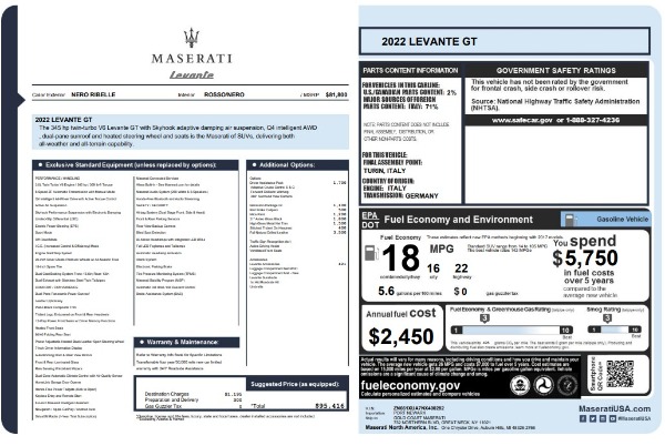Used 2022 Maserati Levante GT for sale Sold at Maserati of Greenwich in Greenwich CT 06830 23