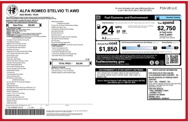 2022 Alfa Romeo Stelvio