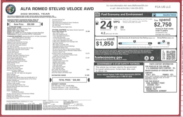New 2022 Alfa Romeo Stelvio Veloce for sale Sold at Maserati of Greenwich in Greenwich CT 06830 2
