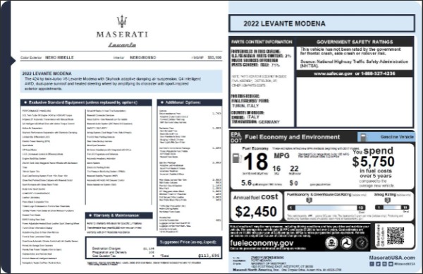 New 2022 Maserati Levante Modena for sale Sold at Maserati of Greenwich in Greenwich CT 06830 22