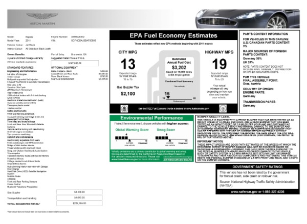 Used 2011 Aston Martin Rapide for sale Sold at Maserati of Greenwich in Greenwich CT 06830 27