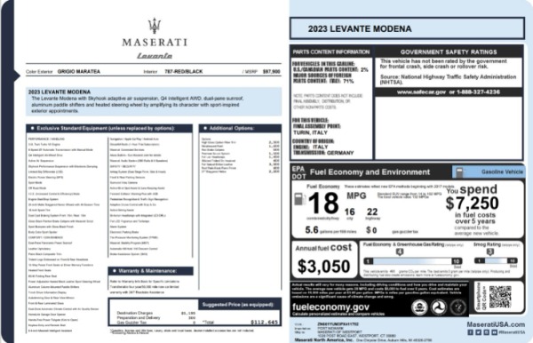 Used 2023 Maserati Levante Modena for sale $51,900 at Maserati of Greenwich in Greenwich CT 06830 25