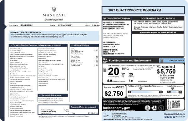 New 2023 Maserati Quattroporte Modena Q4 for sale Sold at Maserati of Greenwich in Greenwich CT 06830 28