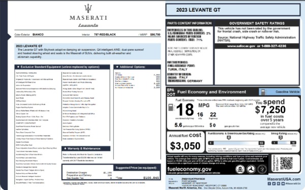 New 2023 Maserati Levante GT for sale $87,270 at Maserati of Greenwich in Greenwich CT 06830 26