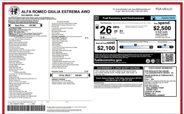 Used 2023 Alfa Romeo Giulia Estrema for sale $32,900 at Maserati of Greenwich in Greenwich CT 06830 25