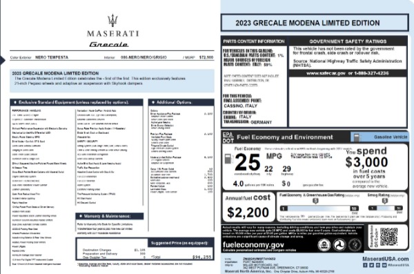 New 2023 Maserati Grecale Modena for sale $94,255 at Maserati of Greenwich in Greenwich CT 06830 19