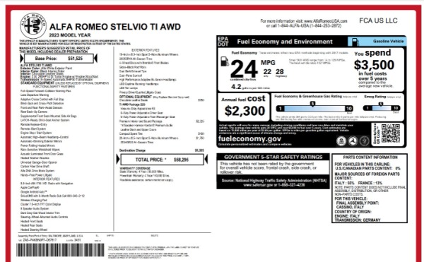 New 2023 Alfa Romeo Stelvio Ti for sale Sold at Maserati of Greenwich in Greenwich CT 06830 24