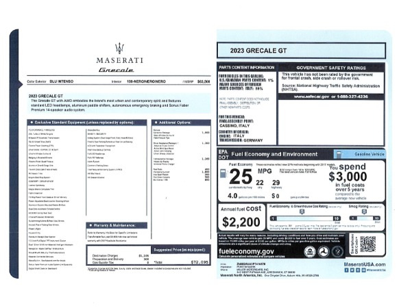 New 2023 Maserati Grecale GT for sale $72,095 at Maserati of Greenwich in Greenwich CT 06830 24