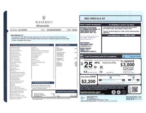 New 2023 Maserati Grecale GT for sale $72,095 at Maserati of Greenwich in Greenwich CT 06830 25