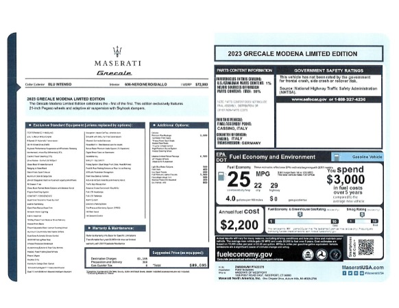 New 2023 Maserati Grecale Modena for sale $76,900 at Maserati of Greenwich in Greenwich CT 06830 21