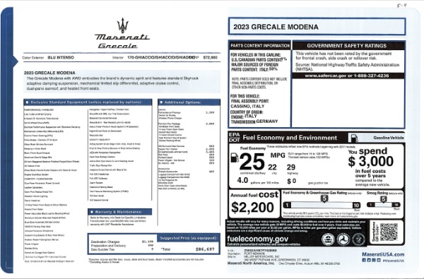 New 2023 Maserati Grecale Modena for sale Sold at Maserati of Greenwich in Greenwich CT 06830 24