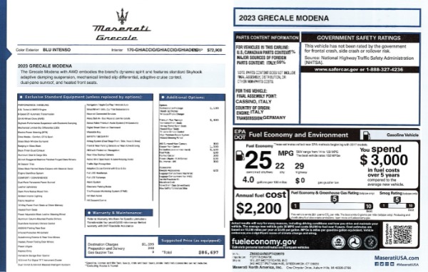 New 2023 Maserati Grecale Modena for sale $78,697 at Maserati of Greenwich in Greenwich CT 06830 24