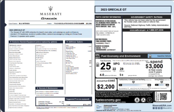 New 2023 Maserati Grecale GT for sale Sold at Maserati of Greenwich in Greenwich CT 06830 21
