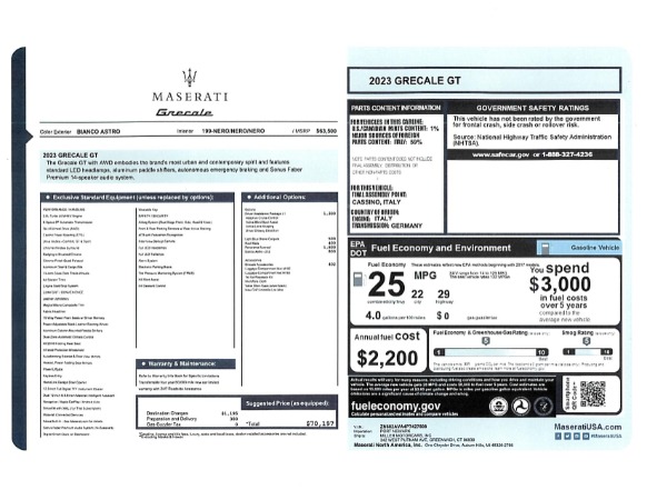 New 2023 Maserati Grecale GT for sale Sold at Maserati of Greenwich in Greenwich CT 06830 23