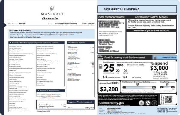 New 2023 Maserati Grecale Modena for sale $85,497 at Maserati of Greenwich in Greenwich CT 06830 23