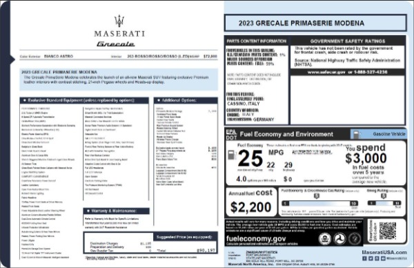 New 2023 Maserati Grecale Modena for sale $90,197 at Maserati of Greenwich in Greenwich CT 06830 24