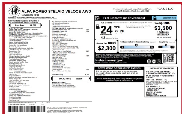 New 2023 Alfa Romeo Stelvio Veloce for sale Sold at Maserati of Greenwich in Greenwich CT 06830 23