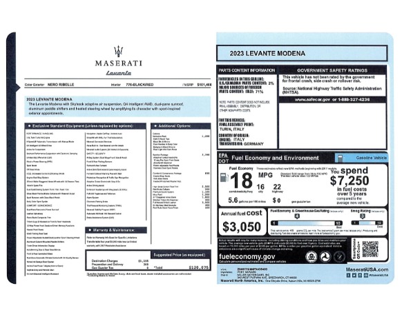 New 2023 Maserati Levante Modena for sale $120,075 at Maserati of Greenwich in Greenwich CT 06830 22