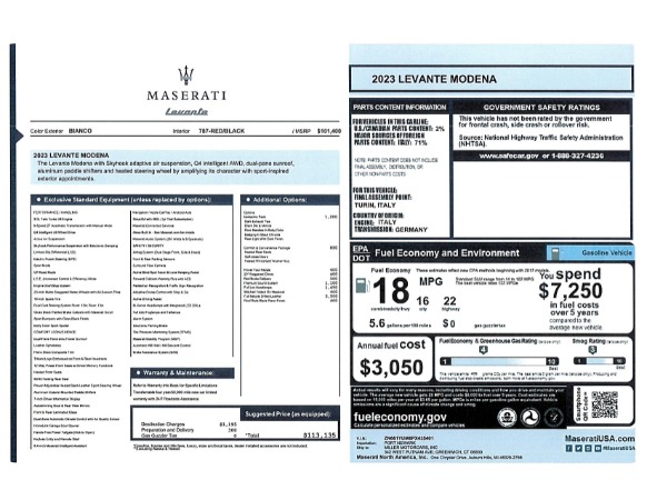 New 2023 Maserati Levante Modena for sale Sold at Maserati of Greenwich in Greenwich CT 06830 22