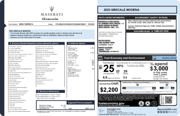 New 2023 Maserati Grecale Modena for sale $85,101 at Maserati of Greenwich in Greenwich CT 06830 22