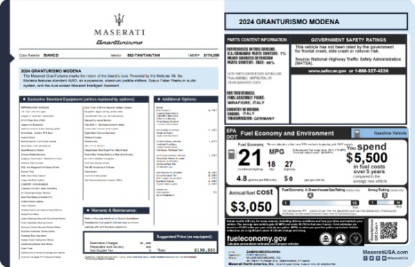 New 2024 Maserati GranTurismo Modena for sale $198,920 at Maserati of Greenwich in Greenwich CT 06830 21