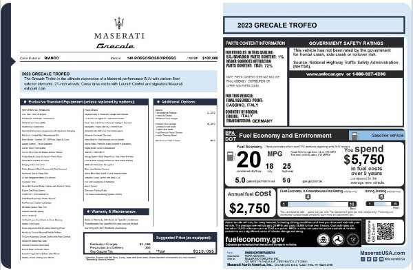 New 2023 Maserati Grecale Trofeo for sale $110,095 at Maserati of Greenwich in Greenwich CT 06830 27