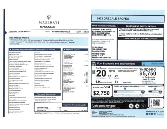 New 2023 Maserati Grecale Trofeo for sale $125,057 at Maserati of Greenwich in Greenwich CT 06830 28