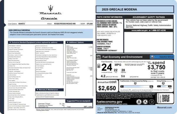 New 2025 Maserati Grecale Modena for sale Sold at Maserati of Greenwich in Greenwich CT 06830 18