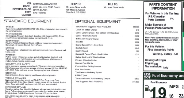 Used 2017 McLaren 570S for sale Sold at Maserati of Greenwich in Greenwich CT 06830 19