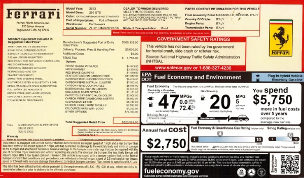 Used 2023 Ferrari 296 GTS for sale Call for price at Maserati of Greenwich in Greenwich CT 06830 2